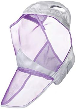 Harrison Howard CareMaster Horse Fly Mask Full Face No Ears Silver/Purple Retro XL Extra Full Size