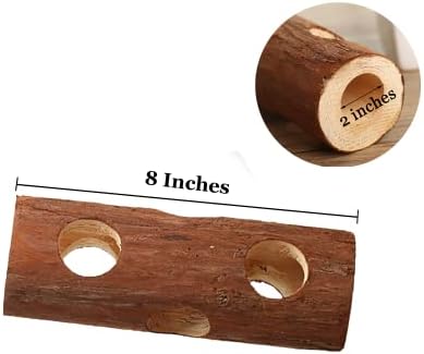 SunGrow Rabbit Log Chew, 8 Inches, Fresh Lumber Contemporary Textured Design, Log Chew Teeth Care Toy, for Chinchilla, Hamster, Guinea Pig, Gerbils, Small Animals