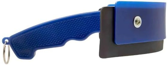 MPMH Plastic Sweat Scraper for Horse, Horse Sweat Scraper Brush Ergonomic Effective Handheld Soft Grip Plastic Rubber (Blue)