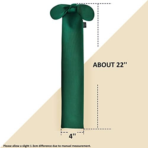 Harrison Howard Stretchy Tail Bag Breathable Horse Tail Guard Slip on Design Protect Horse Tail 2 Strand Closure Straps Keep Tail Clean & Protected 22" L Length Makes Grooming Easy-Deep Green