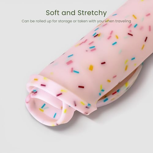 PWTAA Dog Food Mat Anti-Slip Silicone Dog Bowl Mat Thicker Pet Placemat Waterproof Cat Feeder Pad with Raised Edge Puppy Kitten Feeding Mats Suitable Small Medium-Sized Dogs Cats Eating Tray