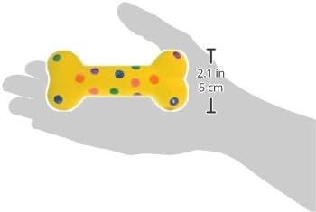 Multipet Polka Dot Latex Plush Filled 4-Inch Dog Toy