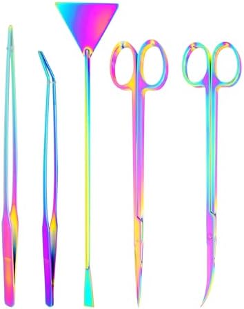 Mandala Crafts Rainbow 12 in Aquascaping Tool Kit for Aquarium Terrariums