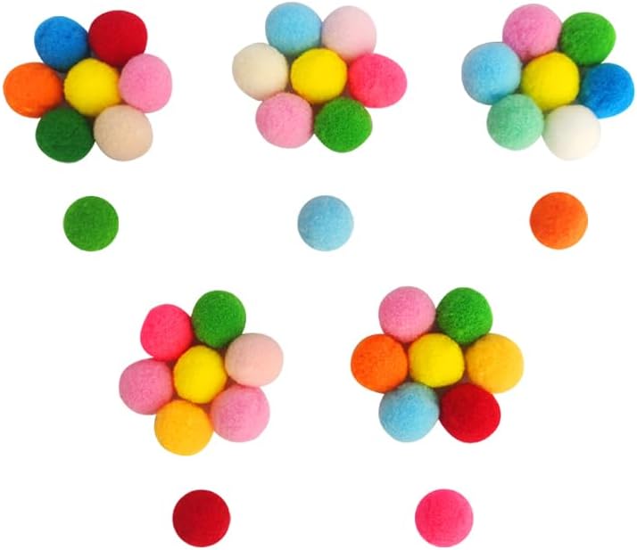 40PCS Colorful Plush Slingshot Balls, Soft Reusable Slingshot Ammo for Adult Outdoor Backyard Games, Cat & Dog Pet Play Toys