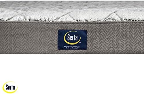 Serta Orthopedic Quilted Pillow Top Dog Bed for Pets – Slate Gray (X-Large)