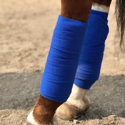 Horse Polo Wraps 2.5m Equestrian Leg Bandage Wrap Set of 4 Packs