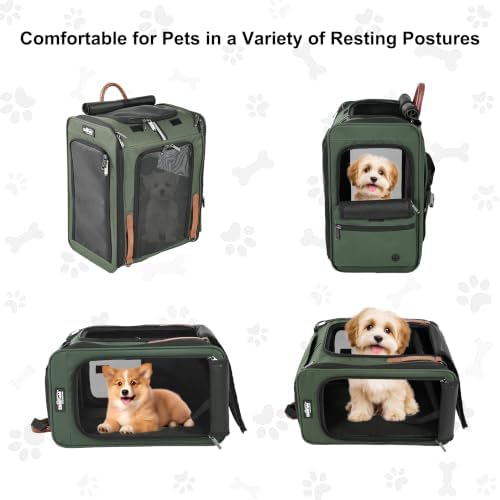 EliteField Deluxe Backpack Pet Carrier for Cats and Dogs (3-Year Warranty)