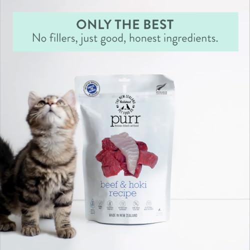 The New Zealand Natural Pet Food Co. Purr Beef and Hoki Freeze Dried Recipe