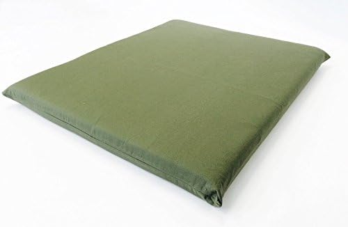 Luxurious Comfort Solid Pad Memory Foam Pet Dog Bed with Inner Waterproof Case and External Cover for Medium and Large Dogs + Free 2nd Cover (Complete Bed - 45"x27"x3", Canvas - Green)