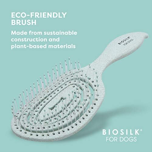 BioSilk for Pets Eco-Friendly Detangling Pin Brush for Dogs, 48-Pack