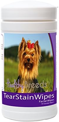 Healthy Breeds Yorkshire Terrier Tear Stain Wipes 70 Count