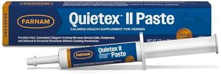 Farnam Quietex II Horse Calming Paste, Magnesium Supplement, 32.5 ml
