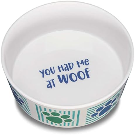Loving Pets Dolce Moderno Dog Bowl – Modern Melamine Dog Food Bowl & Dog Water Bowl – Durable, Non-Slip Pet Dish for Small & Medium Dogs – Dishwasher Safe Dog Bowl (Small, 16 oz)
