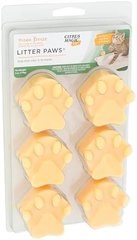 Citrus Magic Pet Odor Eliminator Litter Paws, Ocean Breeze, 2 Pack