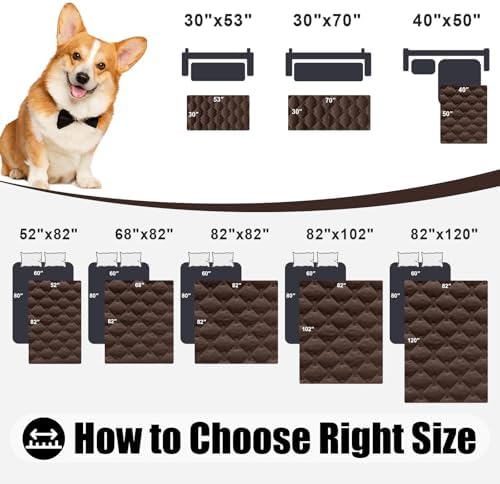 Smiry Waterproof Dog Bed Cover Blanket, Reversible Pet Blanket