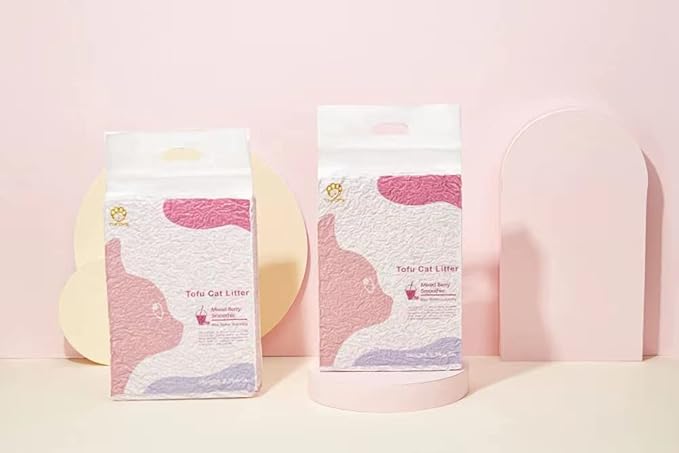 Tofu Cat Litter, Flushable, 100% Natural and Biodegradable, Quick Clumping and Dust Free, Odor Control and Ultra Absorbent,Strong Deodorizer with Maximum Water Solubility (6lb×2bags)