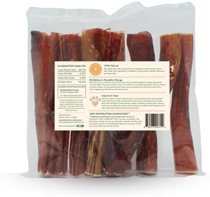 Bully Sticks for Small Dogs – Single Ingredient, 6”, 10-Pack