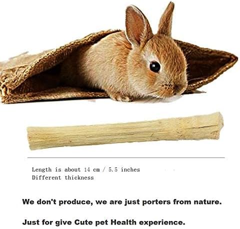 150G Rabbit Chew Toys, Rabbit Treats Made from Sweet Bamboo, Guinea Pig Keep Clean Teeth and Healthy Gums, Chew Toys for Teeth Best Bunny Toy