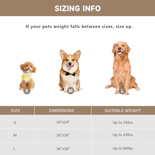 Calming Dog Bed Anti-Anxiety Donut Dog Beds for Small Medium Large Dogs,Washable Plush Fluffy Indoor Cat Kitten Round Cuddler Cushion (Cream, Large-36 inch)