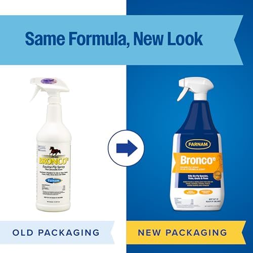 Farnam Bronco E Fly Spray for Horses, Dogs & Premises 32 oz Spray