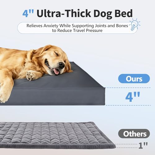 Backseat Dog Bed, Dog Bed for Car Back Seat, Fits Back Seat Extenders