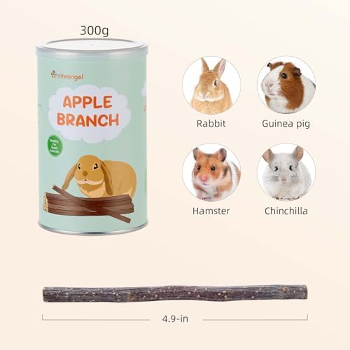 Niteangel Apple Sticks Chew Toys: Natural Herbal Flavor & No Additives
