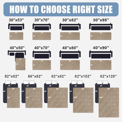 Smiry Waterproof Dog Bed Cover, Reversible Pet Blanket for Sofa Couch