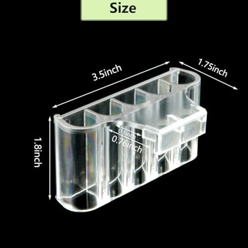 Aquarium Plant Holder,Fish Tank Plant Holder,Aquarium lid Clips,Aquarium Plant Pot,Hydroponic Fish Tank Planter, Aquatic Plant Cup for Aquascape Decorations (Transparent, 2PCS Rimless)