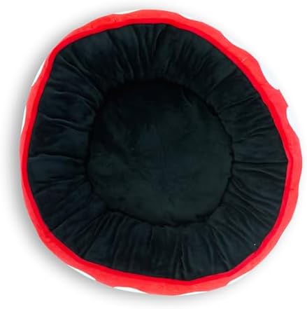 Disney Dog Bed, Mickey Mouse Ears Icon Red, Donut