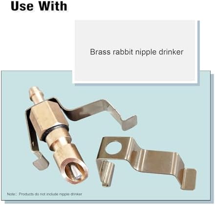 Water Nipples Clip for Rabbit Rat Hamster Ferrets Other Rodent Small Animals (20Pcs,Stainless Steel)