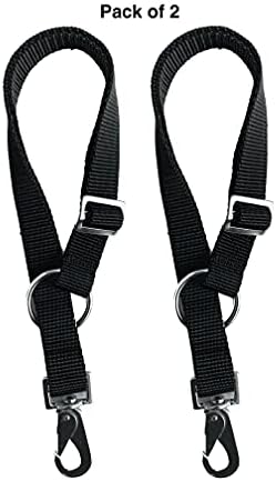 Majestic Ally Pack of 2 Horse Water Bucket Strap Hangers - Adjustable 18” to 30” length – for Indoor or Outdoor Use