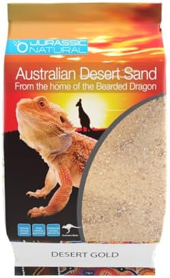 Jurassic Natural Australian Desert Dragon Habitat Substrate, Gold, 10lb