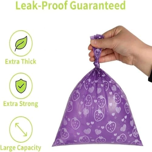 Dog Poop Bags with Dispenser Pet Waste Bags, 10 Rolls (150 Counts Total)