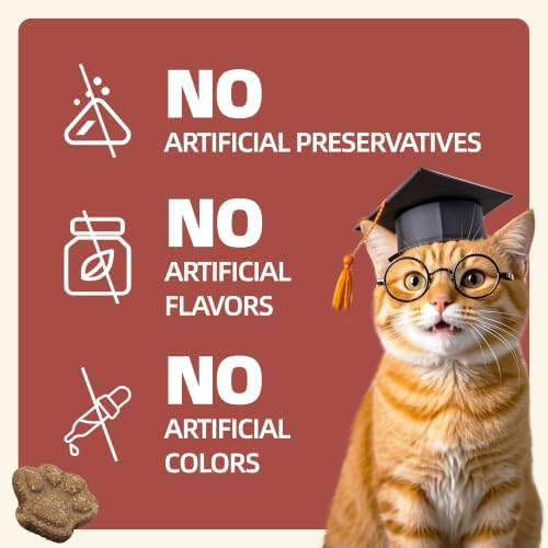 Wellix 16.58 OZ Taurine for Cats, Grain-Free Cat Treats with CoQ10