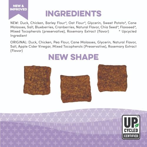 Organic Dog Treats, Duck Flavor, Sweet Potato, 4 Ounces, USDA Organic, Made in USA, for All Breeds and Ages, Training