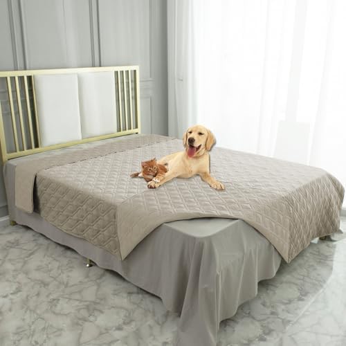 Ameritex Waterproof Dog Bed Blankets Cover for Bed Couch Sofa Reversible