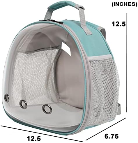 Bearded Dragon Travel Backpack with Harness and Leash Set,Lizard Backpack Travel Carrier,Space Capsule Clear Bubble Window Astronaut Reptile Carrier Backpack for Kids, Airline Approved