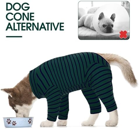 Kuoser Dog Recovery Suit, Anti-Licking Pajamas for Wounds