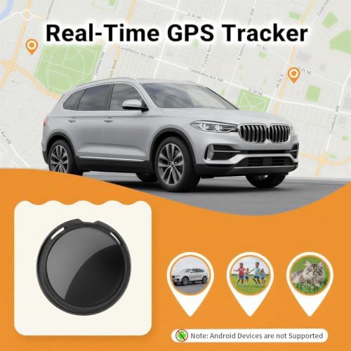 GPS Tracker for Vehicles Undetectable Real-Time Tracking Device iOS Only