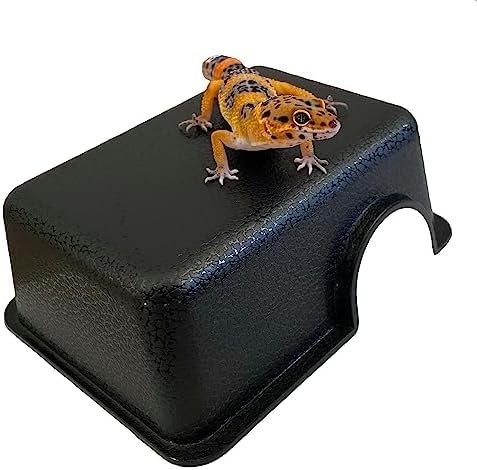 Reptile Hide Cave - Small Multipack (7X), Plastic Hideouts for Leopard Geckos, Snakes, Lizards & More