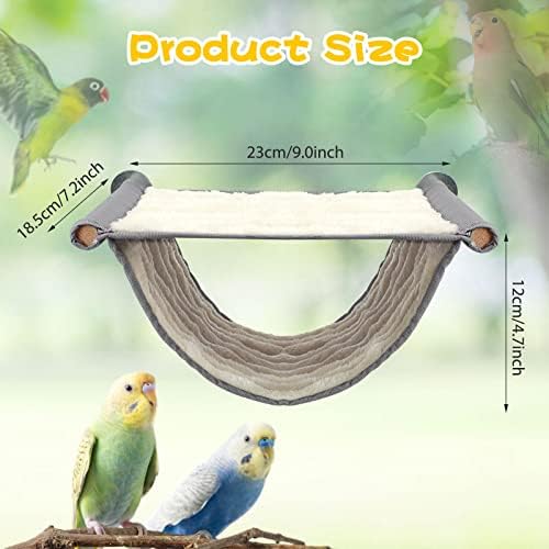 BWOGUE Bird Nest Bed Hanging Hammock, Parakeet Bed for Cage, Cockatiel Bed
