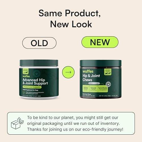 Wuffes Advanced Hip & Joint Chews for Large Breed Dogs (3-Pack)