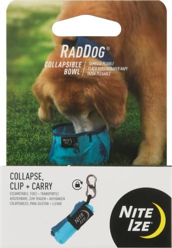 Nite IZE RadDog Collapsible Dog Bowl, Lightweight Food and Water Bowl