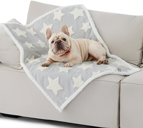 LE SURE Waterproof Dog Blankets for Medium Dogs Cute 3D Jacquard,30x40