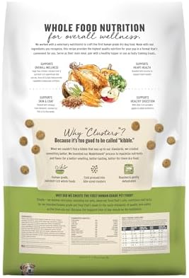 The Honest Kitchen Whole Food Clusters Grain Free Chicken Dry Dog Food, 10 Lb Bag