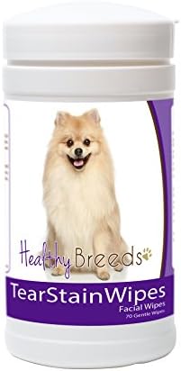 Healthy Breeds Pomeranian Tear Stain Wipes 70 Count