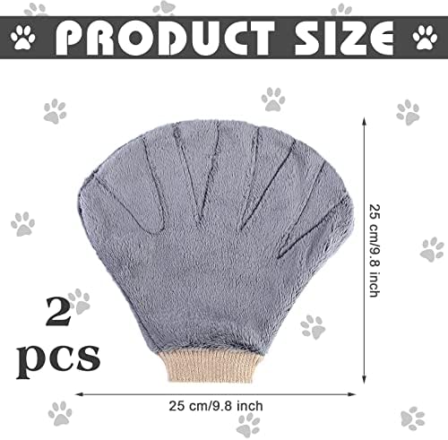 2 Pcs Sugar Glider Bonding Mitt, Calming Sleeping Glove, Bite Proof Animal Handling Gloves, Hedgehog Accessories Calming Glove for Train Your Sugar Glider Small Animals Hamster Rats Pet (Gray)