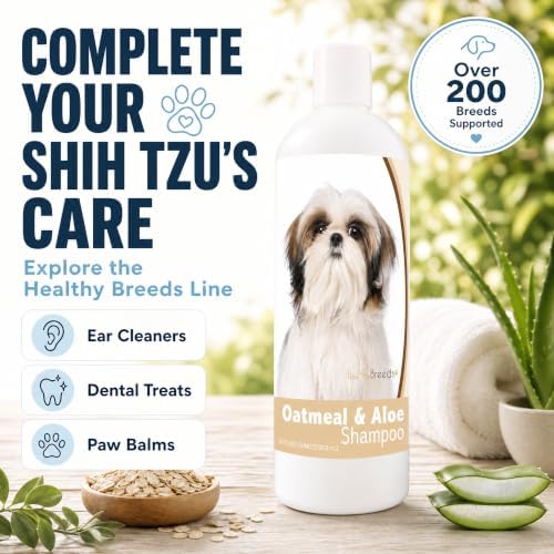 Healthy Breeds Shih Tzu Oatmeal Shampoo with Aloe 16 oz