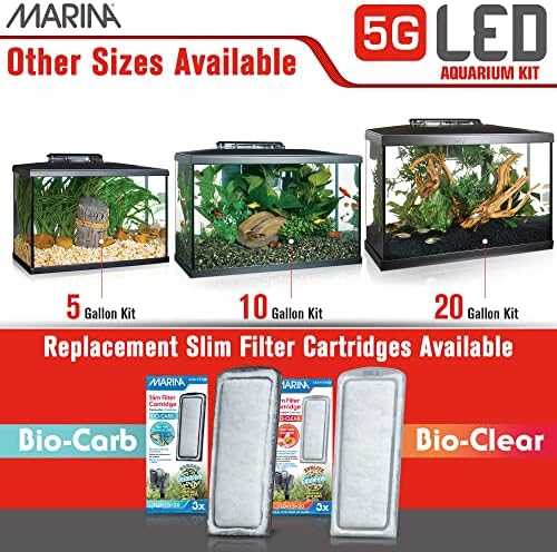 Marina 5 Gallon (19 L) LED Aquarium Kit