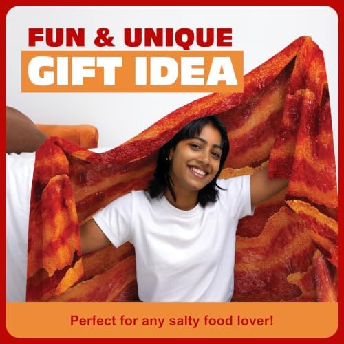 WHAT DO YOU MEME? Cozy Concepts Co. Bacon Comfort Blanket by Relatable